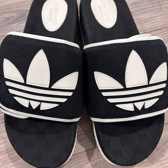 Adidas Black and White Men\'s Slide Sandals main image 7